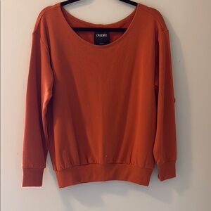 L'AGENCE Bold Orange Knit Top
